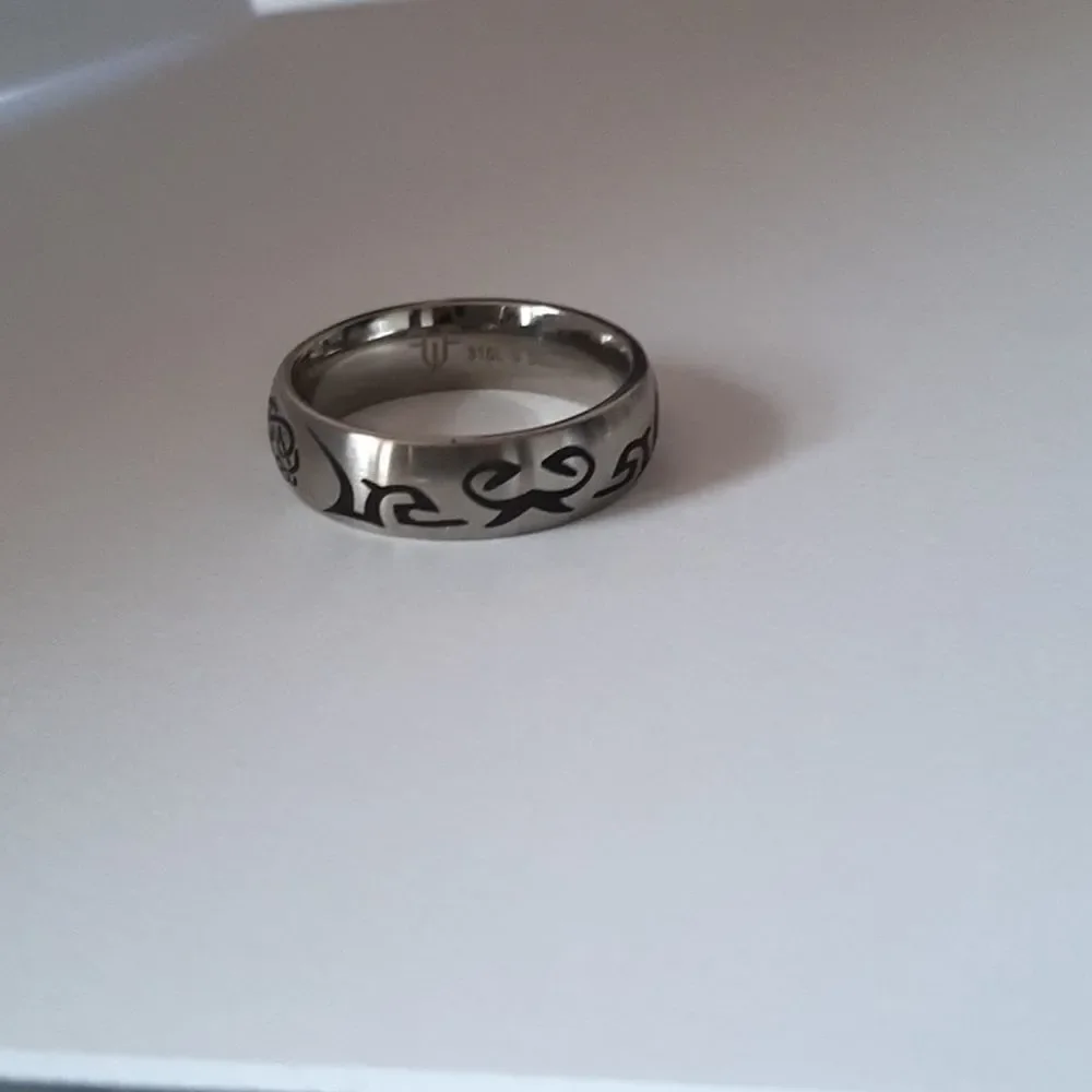 Stainless Steel Tatoo Ring Size 8
